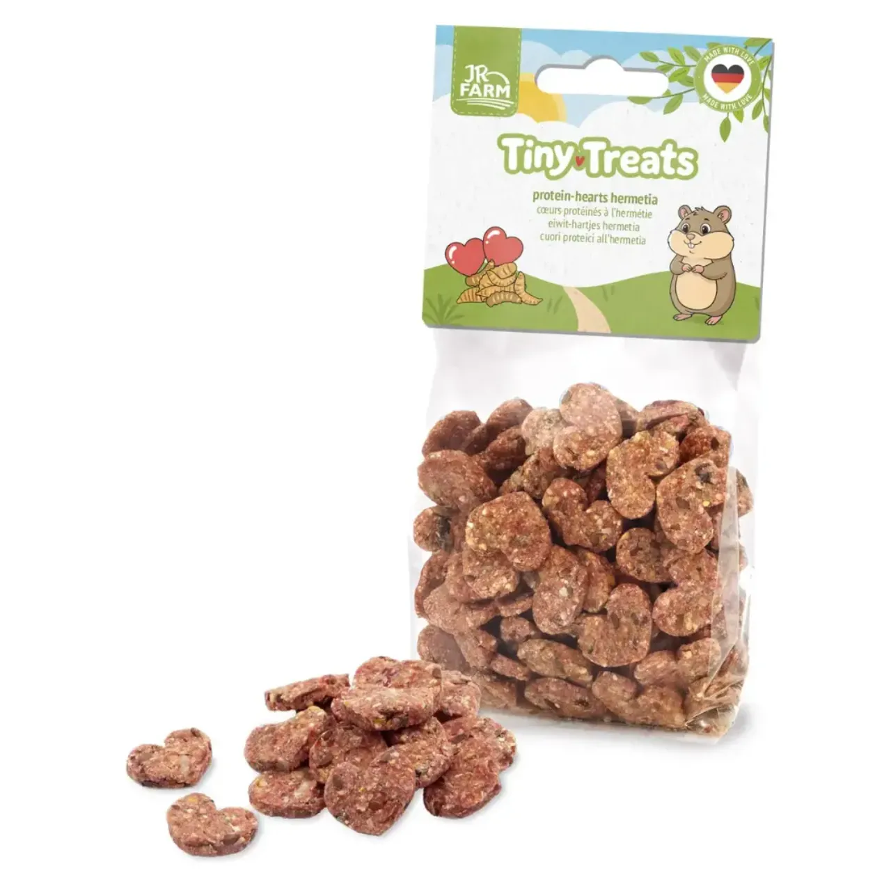 JR Farm Tiny Treats Protein Hjerter Hermetia 100 g